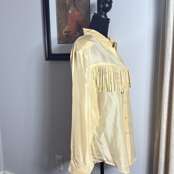 Vintage - with tags - 100% silk western button down - Picture 5 of 8